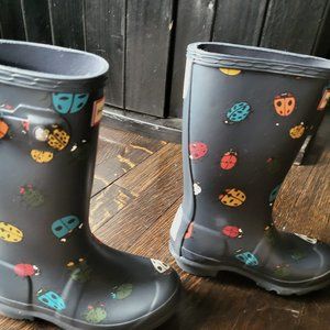 kids blue rain boots